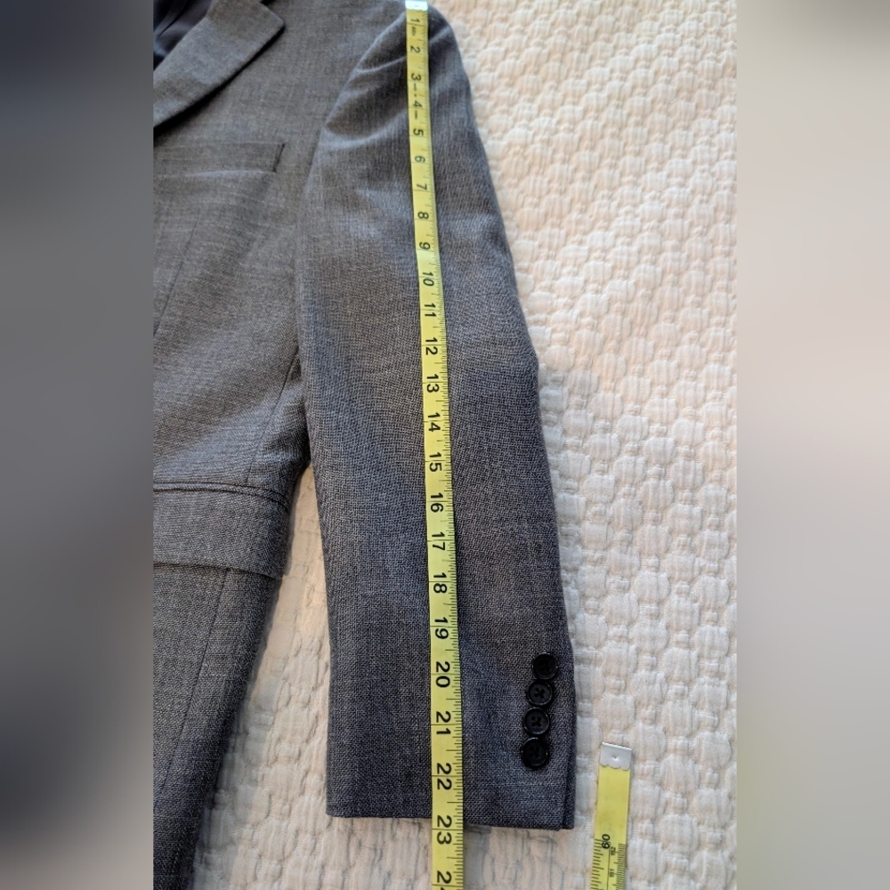 Ralph Lauren 100% Wool Blazer Mens Jacket Sport Coat Gray Fully Lined Sz 38S - Picture 9 of 13